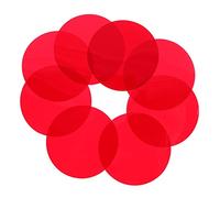 Hemobllo 10pcs Red Iridescent Film Translucent Color Tint Film with Smooth Cutting Edge and Good Light Transmittance Pet Colour Correction Light Sheet for Sunset Ambience