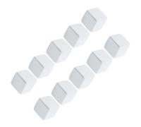 Hemobllo 10pcs Reptile Calcium Stone Mineral Blocks for Turtle and Tortoise Tank, White Turtle Grinding Chew Cubes for Aquatic and Terrestrial Use, Water Quality Stabilizer and Chlorine