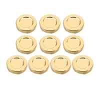 Hemobllo 10pcs round Copper Decorative Button Covers for Shirts, Strong Attachment with Comfortable Touch, Elegant and Stylish Design for DIY and Formal Shirts
