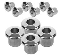 Hemobllo 10pcs Silver Guitar Tuner Washer 10mm Tuning Peg Spacer Gasket for Acoustic and Folk Guitar Hardware Accessories
