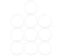 Hemobllo 10pcs Stainless Steel Wire Cable Loop Rings 600mm Length 1.5mm Thickness Keychain Wire Rings for Luggage Tags and Keyring Keepers Outdoor Accessory