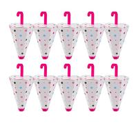 Hemobllo 10pcs Umbrella Shaped Party Boxes Lightweight Paper Mini Boxes Easy to Transport for Treats for Weddings and Summer Theme Party