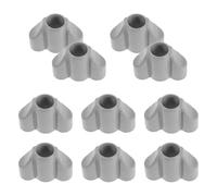 Hemobllo 10pcs Underarm Crutch Connector Replacement Parts, Plastic 3-Way Joint Buckle Under Arm Support, Crutch Stability Accessories for Mobility Aid Repair in Walking Scenarios