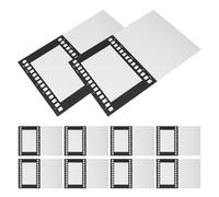 Hemobllo 10pcs Vintage Style 4×6 Inch Filmstrip Cardboard Photo Frames, Black Double Folded Collage Display for Wall and Tabletop, Camera Lover Keepsake for Wedding and Anniversary Memories