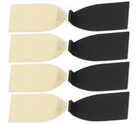 Hemobllo 10pcs Violin Bow Tips Plastic Accessories Violin Bow Parts Cushion Set for Stringed Instruments Viola Fittings with Black and White Caps