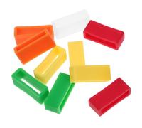 Hemobllo 10PCS Watch Band - Colorful Replacement Watch Band Strap Silicone Watch Strap Keeper Retainer Holder Loop for Wristwatches Watch (Mixed Color)