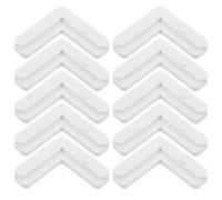 Hemobllo 10pcs White Plastic 90 Degree Window Screen Corner Brackets Internal Angle Braces for Screen Door Frame Repair and Replacement