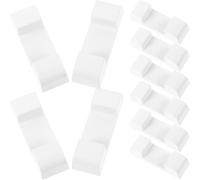 Hemobllo 10pcs White Plastic Display Box Base for Floating Jewelry Frames | Washable Simple Design, for Collectors and Retailers, Countertop Racks and Craft Fairs