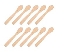 Hemobllo 10pcs Wooden Fan Sticks Handles for DIY Circular Fans Suitable for Calligraphy Painting and Wedding Crafts