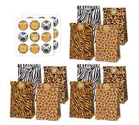 Hemobllo 12 Pcs Adorable Packaging Bags Chocolate Bags Degradable Not Easy to Tear with Animal Stickers for Decorating Candies and Wrapping