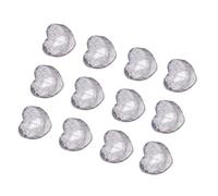 Hemobllo 12 Pcs Heart Shaped LED Ice Cube Lights for Drinks, Flashing Automatically When Placed in Water, Plastic Material, Creative Romantic Decoration for Valentines Day Party and Club