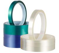 Hemobllo 12 Rolls High Temperature Thermal Transfer Tape with 4 Sizes 1.5cm-0.6cm Heat Press Adhesive Tape for Electronics Printing and Sublimation Multi-color Heat Vinyl for Circuit Boards