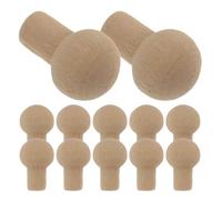 Hemobllo 12 Scale Mini Dollhouse Furniture Handles Wooden Drawer Pulls Replacement Accessories for Dollhouse DIY Vintage Style Knobs