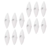 Hemobllo 12 Sets Cuttlebone Chew for Small Pets and Turtles with Metal Holder Natural Calcium Supplement Exercise Pet Grinding Cuttlefish Bone Chewing for Hamsters and Birds