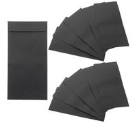 Hemobllo 120pcs Black Adhesive Cash Envelopes for Money Saving, Budget Wallet Pouches with Self-Seal, Suitable for Cash Management and Savings Challenge