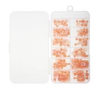 Hemobllo 120pcs French Tip Press on Toenails Short Square False Nail Tips Pink Plastic Full Cover Detachable Easy to Apply Minimizing Shifting for Daily Wear and Weddings