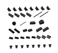 Hemobllo 120pcs Motherboard Cover Protector Silicone Port Stopper for Dust Protection When Not in Use Fits USB Interfaces Assorted style