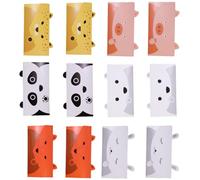 Hemobllo 12pcs Animal Cartoon Greeting Cards Envelopes, Birthday Party Invitations, Mixed Styles Cute Animal Design Stationery Set Random Style