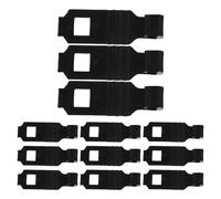 Hemobllo 12pcs Dash Camera Mirror Mount Rear View Mirror Back Plate Panel, Universal Car Rear View Camera Mount, Plastic, Black, Reducing Vibrations for Dash Cam