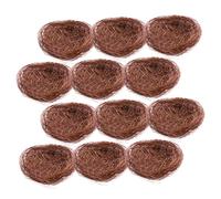 Hemobllo 12pcs Decorative Artificial Bird Nests Rustic Moss Garden Landscape Props for Indoor Outdoor Home Office Ornamental Bird House Sheltered Environment