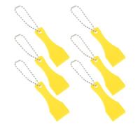 Hemobllo 12pcs DIY Plastic Lottery Ticket Scraper Keychain Set with Chain, Small Scratchers for Scratch Card Games, Portable Sticker Scratching Tools for Lottery Tickets Random Color