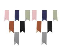 Hemobllo 12pcs Elegant Pu Leather Bookmark for Men and Women, Handmade Stitched Page Holder Timeless Design, Convenient for Daily Reading and Office Use, Gift for Book Lovers