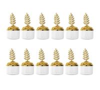 Hemobllo 12pcs Golden Packaging Boxes with Smooth Surface and Stable Flat Base for Party and Wedding Favour Gifts