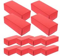 Hemobllo 12pcs Lipstick Box Brown Kraft Paper with Portable Design and Space-saving Features for Perfume and Essential Oil Bottle Wrapping in Daily Life and Gift Packaging