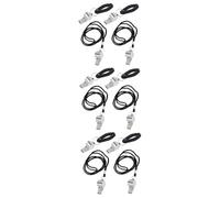 Hemobllo 12pcs Metal Referee Whistle Ref Whistle for School Sports Emergency Outdoor High Frequency Key Chain