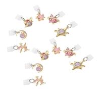 Hemobllo 12pcs Mobile Phone Dust Plugs Type C Plug Charms Dustproof Caps for Cell Phone Charging Port Star Heart Moon Pendants