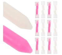 Hemobllo 12pcs Nail Art Dotting Pen Replacement Wax Tips Set Soft White Pink Wax Heads for Women Manicure Rhinestone Picker Nail Rhinestones Crafts Tool for Precise