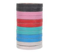Hemobllo 12pcs Parrot Foot for Small Parrots and Caged Birds, Colourful Paper Foraging and Shredding Bagels to Encourage Chewing and Prevent Boredom