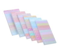 Hemobllo 12pcs Rainbow Task Notebook Daily to Do List Pad Work Plan Schedule Calendar Weekly Tear-off Planner for Office and Home Organization Random Color
