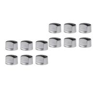 Hemobllo 12pcs Replacement Stove Ignition Button off Knob for Gas Stove Metal Hob Knob Easy Install Zinc Alloy Concave Design Fit