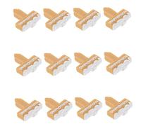 Hemobllo 12pcs Resin Christmas Word Plaques Adornments for Festive Home Landscape Decor Lightweight DIY Xmas Scene Decorations for Tree Wall Door Party and Holiday