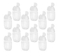 Hemobllo 12pcs Reusable Plastic Travel Bottles 1oz 30ml with Flip Cap, Lightweight Refillable Containers for Toiletries and Personal Care, Visibility Travel Bottles for Easy Use
