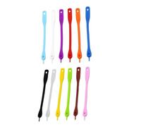 Hemobllo 12pcs Silicone Cup Labels Wine Glass Tags Reusable and Easy to Apply Drink Markers for Parties and Families, Sturdy Silica Gel Material Wine Identifiers Random Color