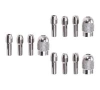 Hemobllo 12pcs Stainless Steel Collet Chuck Kit Collet Adapter Chuck Nut Set Compatible
