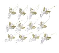 Hemobllo 12pcs Transparent Angel Ornaments Christmas Tree Hanging Pendants Lovely Decoration for Winter Party Home Decor and Craftsmanship Christmas Decorations