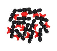 Hemobllo 13pcs Drip Irrigation Fittings for 16pe Tube with Easy Installation and Precise Control, Black Pe Material Hose Shut Off Valve for Agricultural Irrigation and Watering Systems