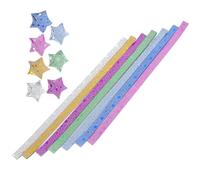 Hemobllo 140pcs Origami Star Paper Strips Multi Color Double Sided Folding Craft Paper for DIY Handmade Decorations Party and Creative Activities