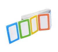 Hemobllo 150pcs Name Label Stickers for Home Office Easy Peel Adhesive Tags for Classification Copperplate Material No Residue Multi Color Red Yellow Blue Green