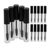 Hemobllo 15pcs Empty Mini 3ml Mascara Tubes, Plastic Refillable Eyelash Cream Containers with Wand Inserts, Compact and Travel Friendly Lash Vials for Makeup Projects and Travel
