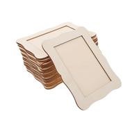 Hemobllo 15pcs Unfinished Wood Picture Frames DIY Craft Kits for Painting and Decorating Solid Wood Photo Frames with Horizontal Vertical Stand Creative Family Activity for Art Projects and