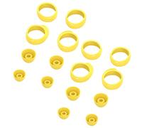 Hemobllo 16 Pcs Replacement Ear Tips Compatible for Samsung Buds/Buds+ - Soft Silicone Earbuds Eartips Earhooks Kit Earpads Earphones Tips Cover (Yellow)