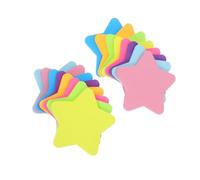 Hemobllo 16pcs Colorful Star Shaped Sticky Notepads Vibrant Self Adhesive Memo Notes with Strong Secure Adhesion Smooth Writing Paper for Office School and Home Organization