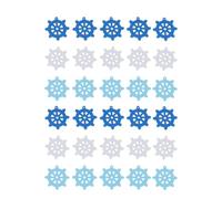 Hemobllo 180pcs Wooden Sail Rudder Models DIY Decoration Kit Nautical Style Creative Quality Material Safe for Friends and Headdress Random Color