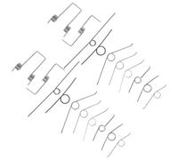 Hemobllo 18pcs Adjustable Torsional Spring for Rubbish Can Lid Support Stainless Steel Lightweight Metal Replacement for Trash Can Lids Suitable for Foot Pedal Trash Bins 3.14x0.24x0.12in