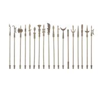 Hemobllo 18pcs Mini Chinese Ancient Alloy Arms Model Set, Zinc Alloy Metal Craft Décor for Learning, Pretend Play, and Home Decoration