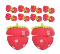 Hemobllo 18pcs Soft Sponge Hair Rollers for Women Heatless Strawberry Shaped Curlers Comfortable Overnight Curling Tools for Damage Versatile Hair Styling and Easy DIY Curls